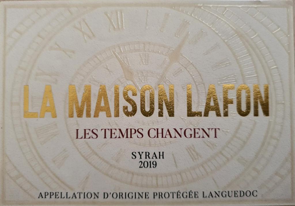 LA MAISON LAFON, Les Temps Changent, 2019, rouge